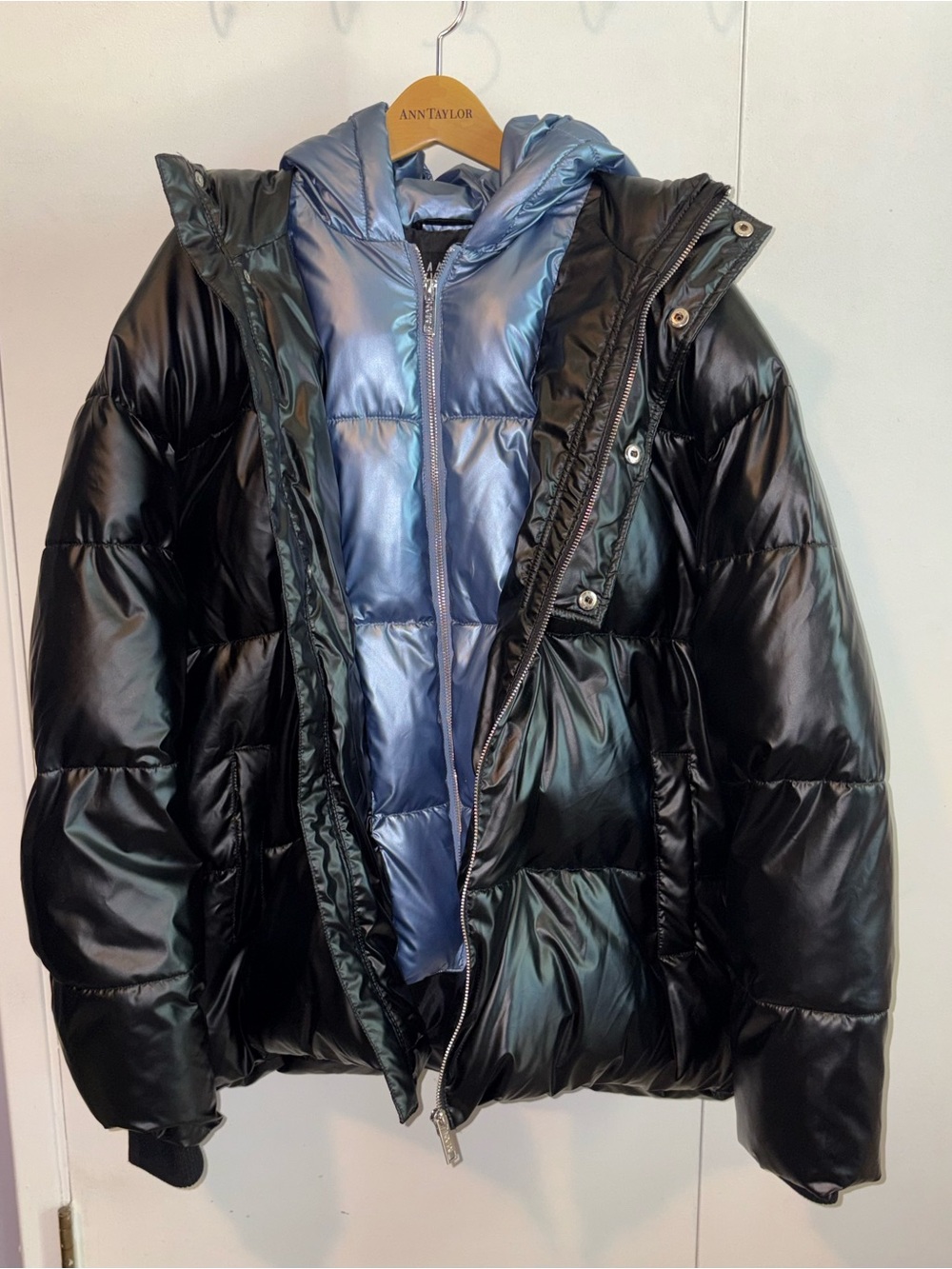 Metallic Hooded Puffer